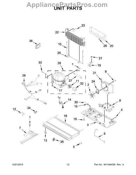 Parts for Whirlpool WRX735SDHZ00: Unit Parts - AppliancePartsPros.com