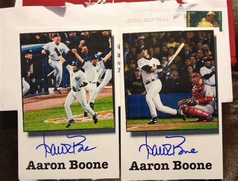 Aaron Boone, 3B NY Yankees, Cincinnati Reds, TTM Ny Yankees, Cincinnati Reds, Autographs ...