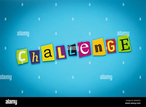 Challenge word hi-res stock photography and images - Alamy