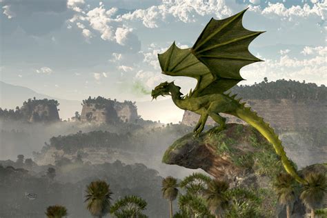 Green Dragon by deskridge on DeviantArt