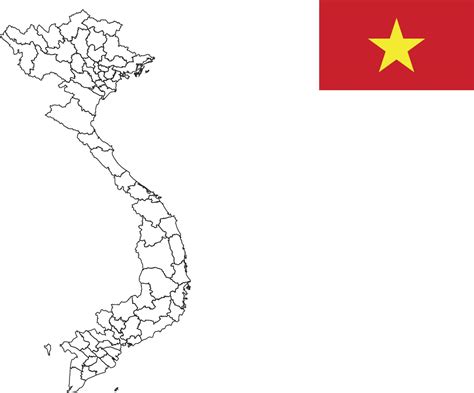 map and flag of Vietnam 10199142 Vector Art at Vecteezy