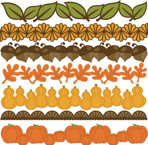 Thanksgiving Borders Set SVG cut files for scrapbooking thanksgiving ...