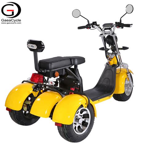 Powerful 3 Wheel Electric Scooter EEC COC 2000w Citycoco for Adult ...