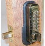 Lockey M210 Keyless Mechanical Digital Deadbolt Door Lock Antique Brass