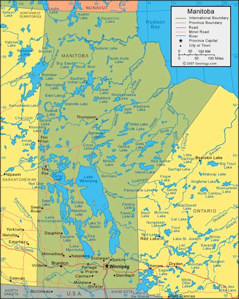 Map Of Lake Manitoba - Tour Map