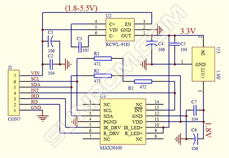 Pulse Oximeter Circuit Diagram