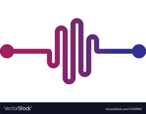 Music beat abstract equalizer sign logo Royalty Free Vector