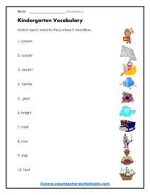 Vocabulary Worksheets - Worksheets Library