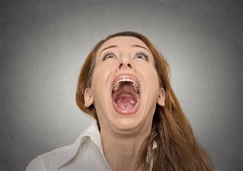 Screaming woman stock photo. Image of caucasian, pain - 48049214