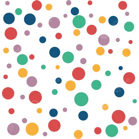 Colorful Dots Round Polka Pattern Autism For Kids Books Fabric Clothes ...