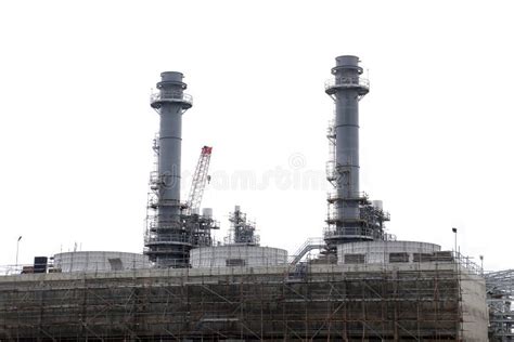 Power plant construction stock photo. Image of fuel, tower - 43471712