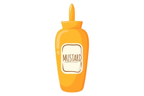 Mustard Cartoon Icon. Yellow Spicy Sauce Graphic by smartstartstocker ...