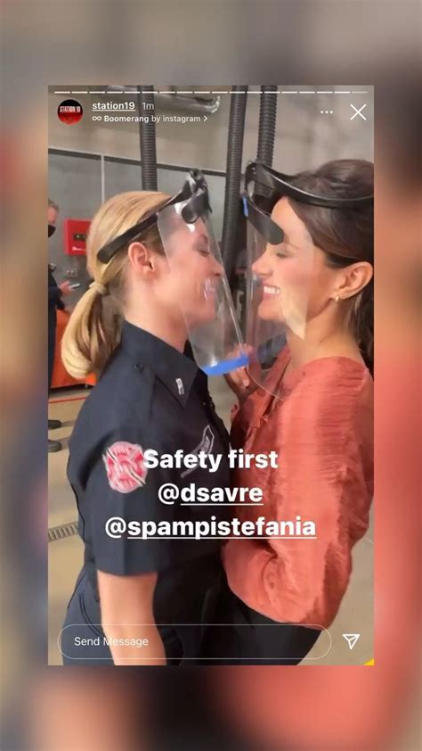 Danielle Savre and Stefania Spampinato behind the scenes of “Station 19” | Station, Behind the ...