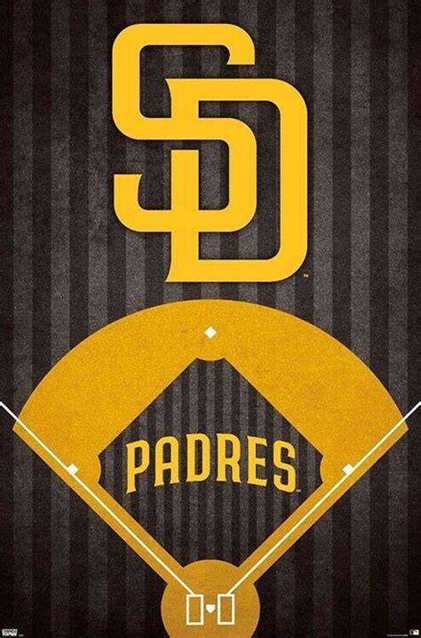 SAN DIEGO PADRES 2020 Gold-and-Brown Official MLB Baseball Team Logo ...