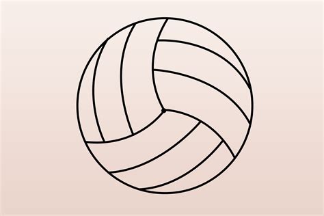 Comment dessiner un ballon de volley‑ball: 5 étapes