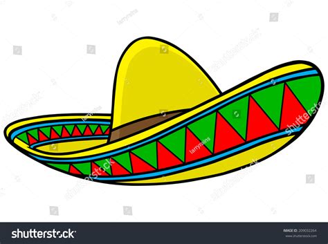 Sombrero Stock Vector (Royalty Free) 209032264 | Shutterstock