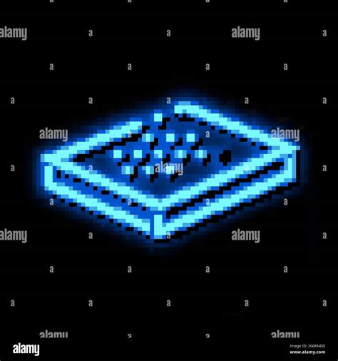Bed Mattress Bedbugs neon glow icon illustration Stock Vector Image ...
