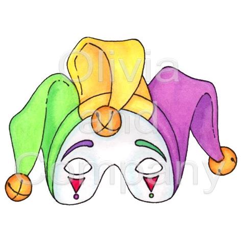 Mardi Gras Jester Mask