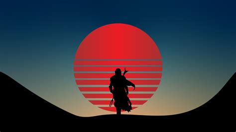 Star Wars The Mandalorian 4K Vaporwave Wallpaper, HD TV Series 4K ...