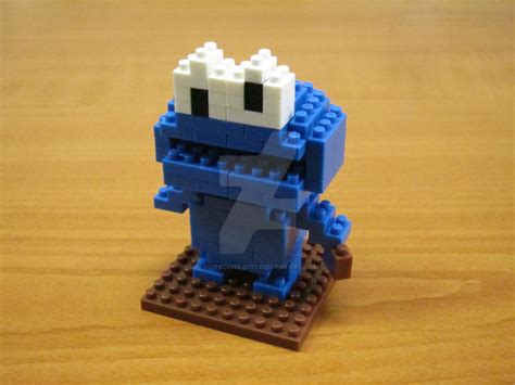 Cookie Monster Lego by GiftedChild777 on DeviantArt