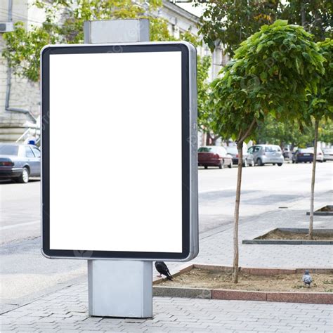 Billboard Kosong Vertikal Di Jalan Kota Latar belakang Dan Gambar Untuk ...