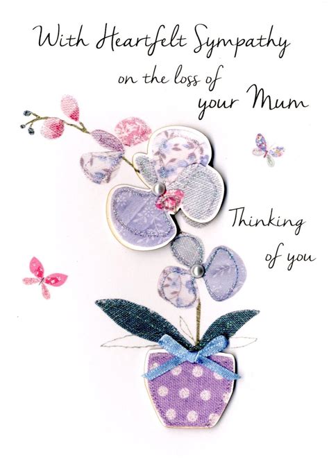 Sympathy On Loss Of Your Mum Greeting Card | Cards | Love Kates