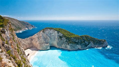 navagio beach, greece (1920x1080) : wallpaper