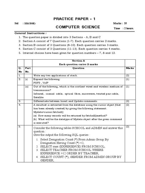 Practice 1 | PDF | Table (Database) | Sql