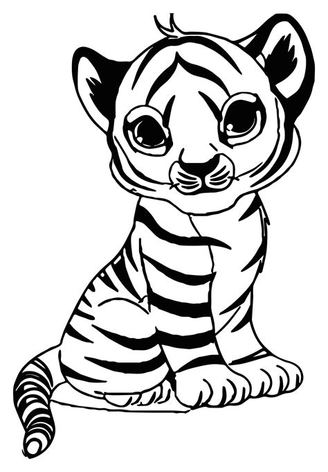 Tiger Printable Coloring Pages