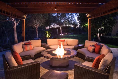 Perfectly Light Up Your Outdoor Fire Pit with a San Marcos, CA Outdoor Lighting Design ...