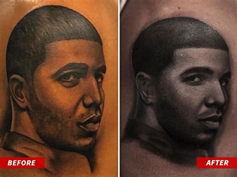 Drake Portrait Tattoo Artist Slams Singer, Dad Over Ink Fix - I Know ...