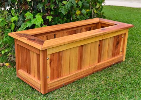 Sonoma Planter (Options: 48" L, 24" W x 24" H, Redwood, Add Seating ...