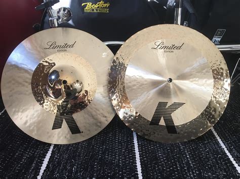 New cymbals-day! Zildjian K-Custom Hybrid 14” Reversed Hi-Hats : r/drums