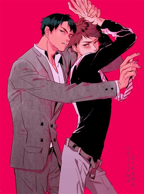 Haikyuu Oikawa X Ushijima Fanart - Draw-weiner