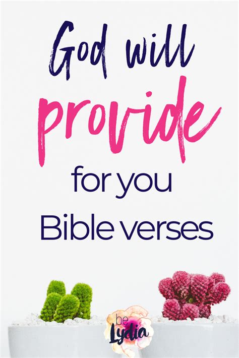 GOD WILL PROVIDE BIBLE VERSES