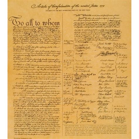 Articles of Confederation of the United States - 1778 – store.ushistory.org