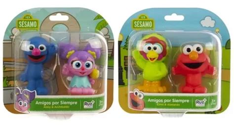 2 Pack Juguetes Plaza Sésamo Elmo Abelardo Abby Y Archibaldo | Envío gratis