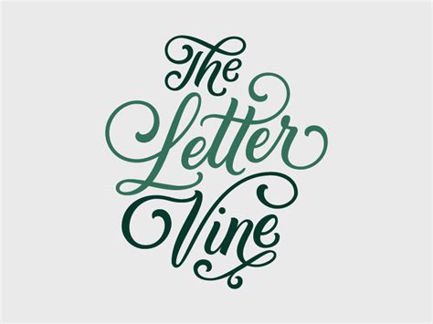 The Letter Vine Logo by Danielle Eneh on Dribbble