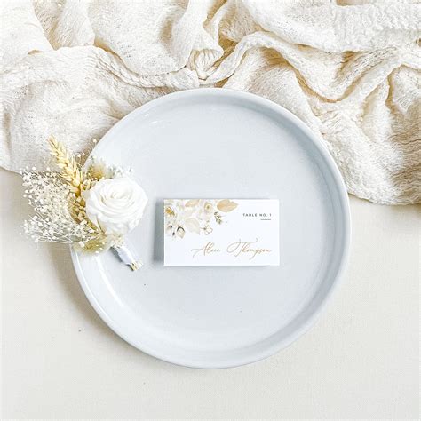 Dora | Printable Place Cards For Weddings