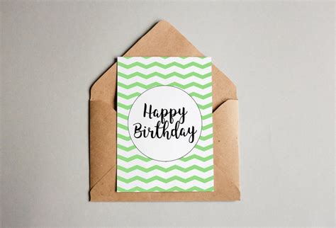 Happy Birthday Card Printable Birthday Card Green Birthday - Etsy ...