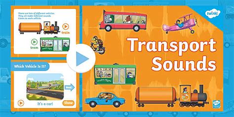 Transport Sounds Phase 1 Phonics PowerPoint - Twinkl