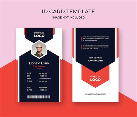 Premium PSD | Creative id card template