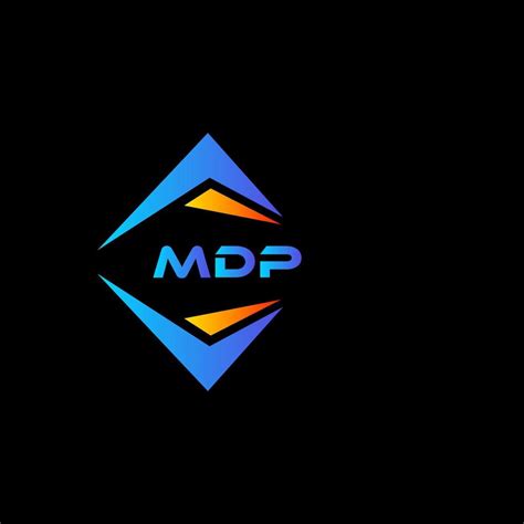 MDP abstract technology logo design on Black background. MDP creative initials letter logo ...