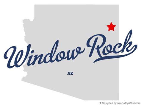 Map of Window Rock, AZ, Arizona