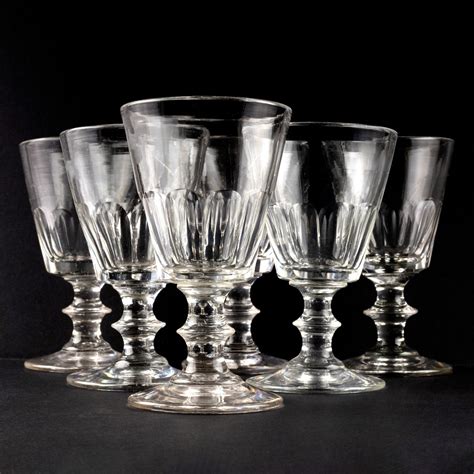 Set of 6 Aperitif Glasses c.1880 | Green & Stone Shop