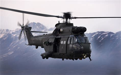 Download wallpapers RAF Puma HC2, military helicopter, Air Force ...