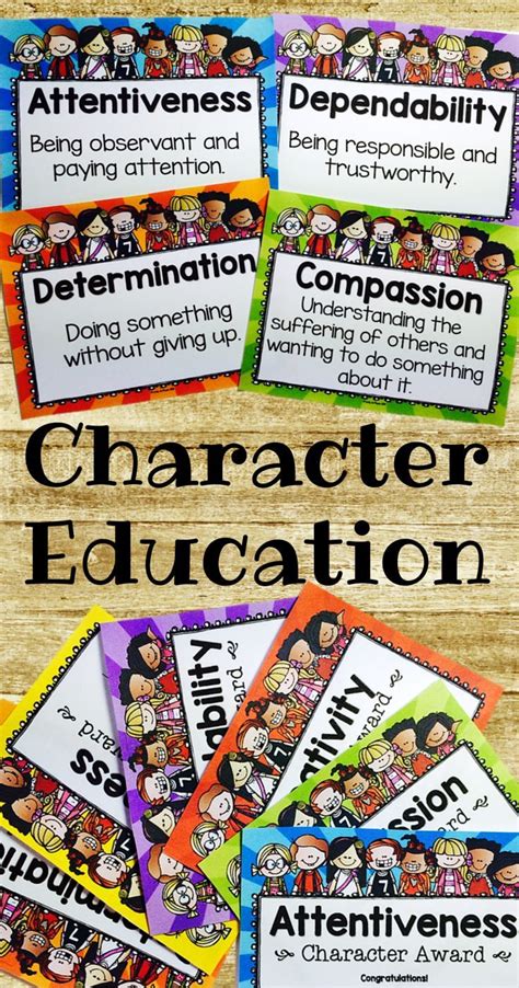 Character Education Activities with Posters, Worksheets, Awards, and More | Character education ...