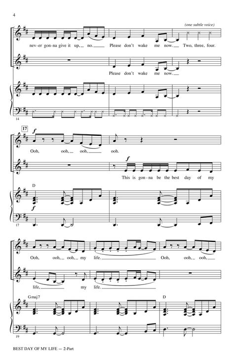 Best Day of My Life Sheet Music by Roger Emerson (SKU: 00129805 ...