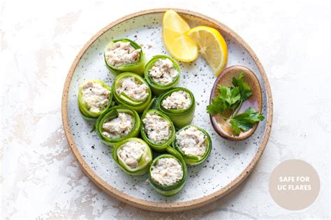 Cucumber and Tuna-Salad Sushi Rolls Recipe