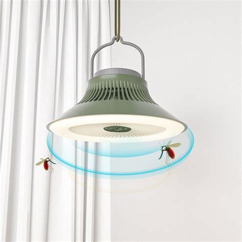 TOPRenddon Outdoor Hanging Camping Fan with LED Light Portable ...